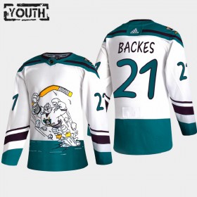 Anaheim Ducks David Backes 21 2020-21 Reverse Retro Authentic Shirt - Kinderen